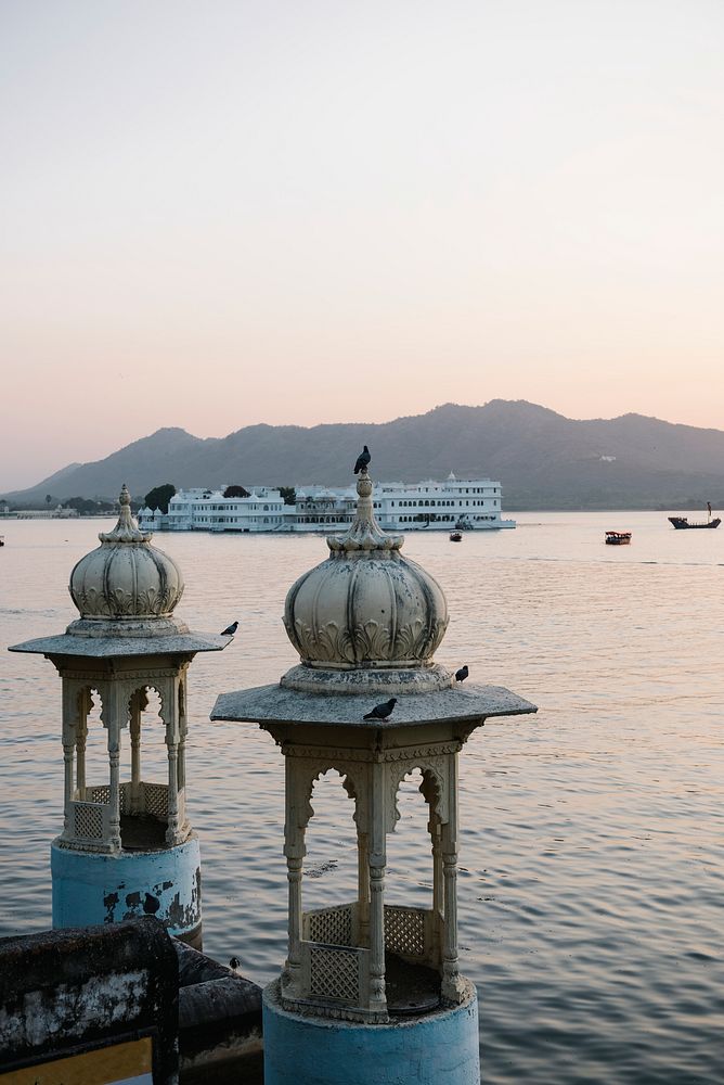 View of Taj Palace hotel in Rajasthan, India
