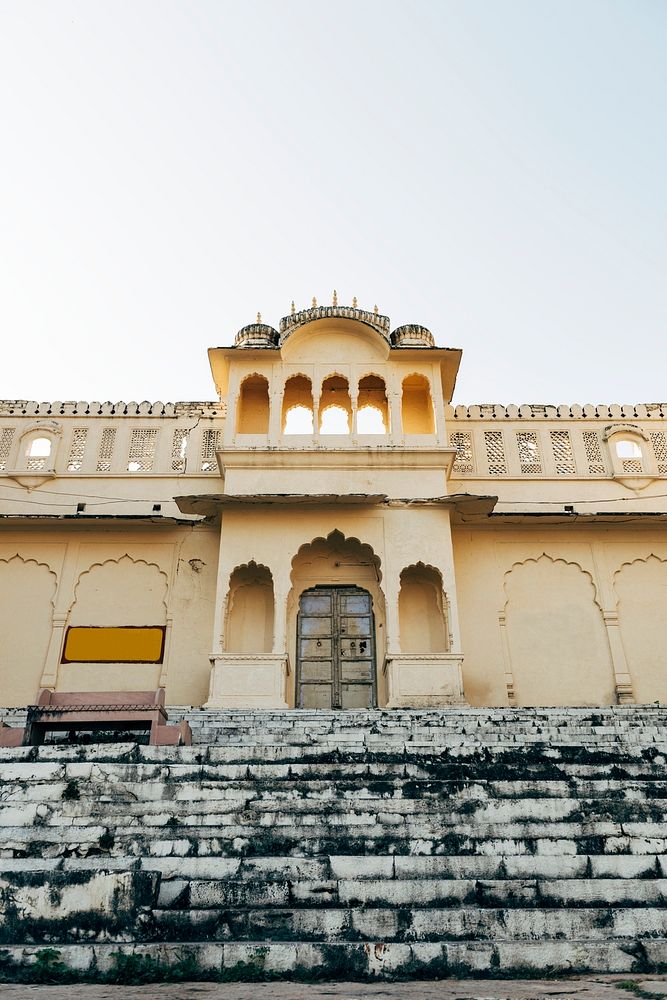 Buildings in Pushkar town, Rajasthan, India