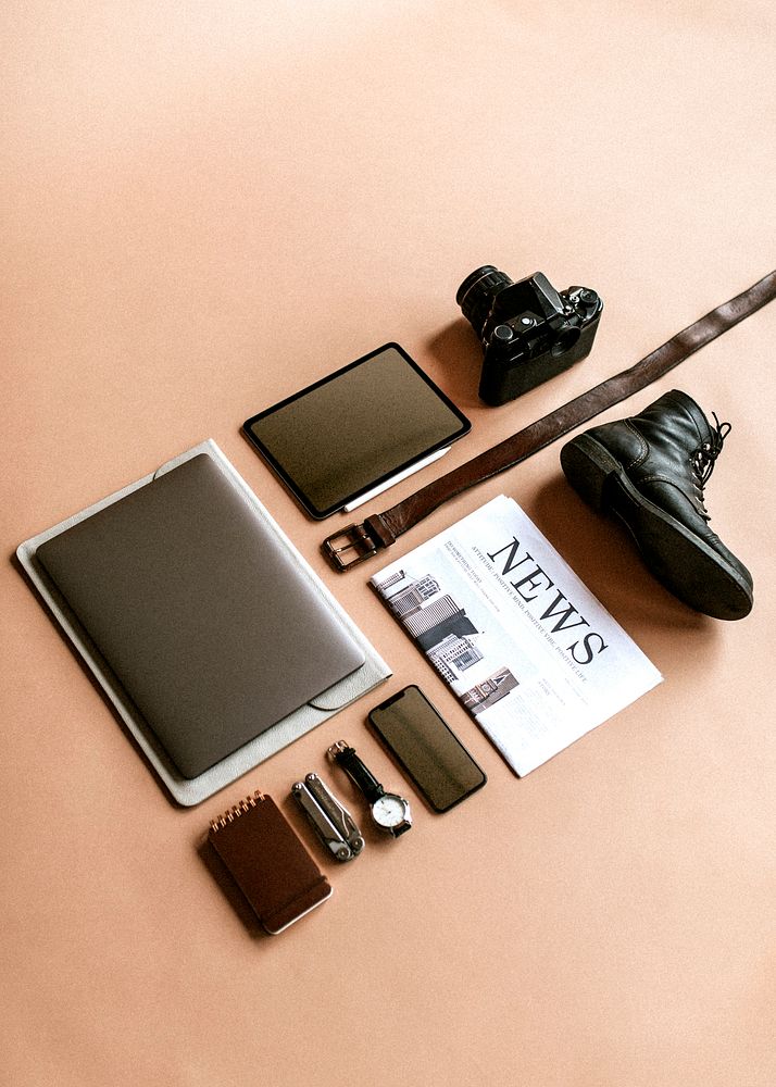 Digital device with daily essentials set