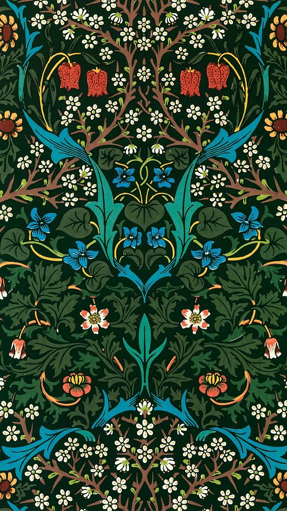 Green leaves iPhone wallpaper, William | Premium Photo - rawpixel