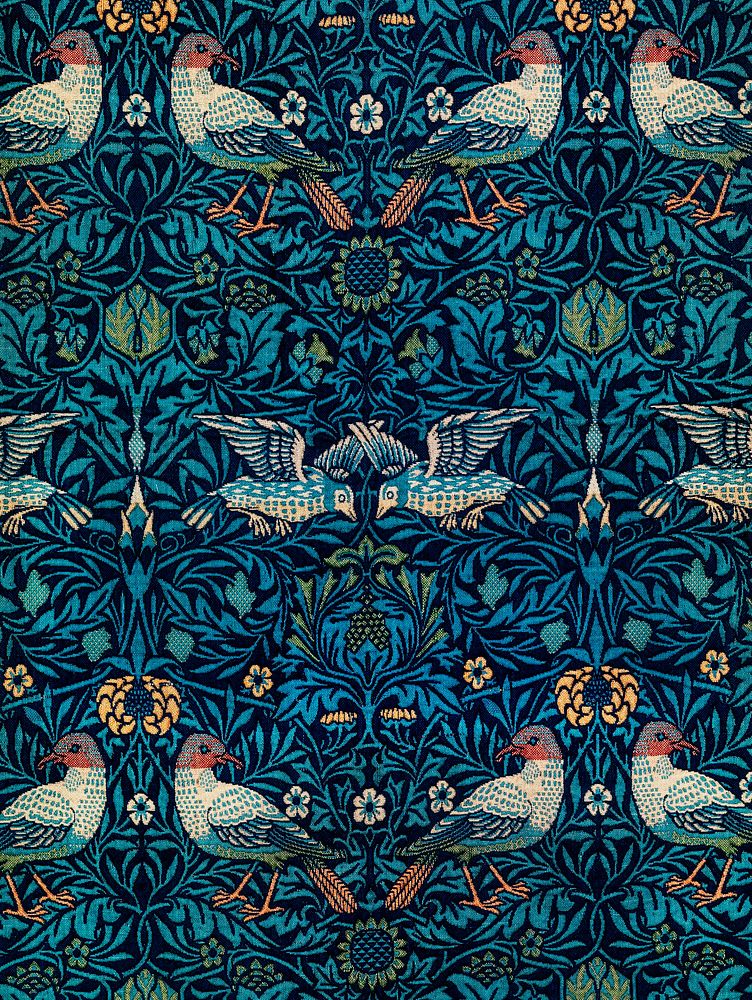 William Morris's (1834-1896) Birds famous pattern. Original from The MET Museum. Digitally enhanced by rawpixel.