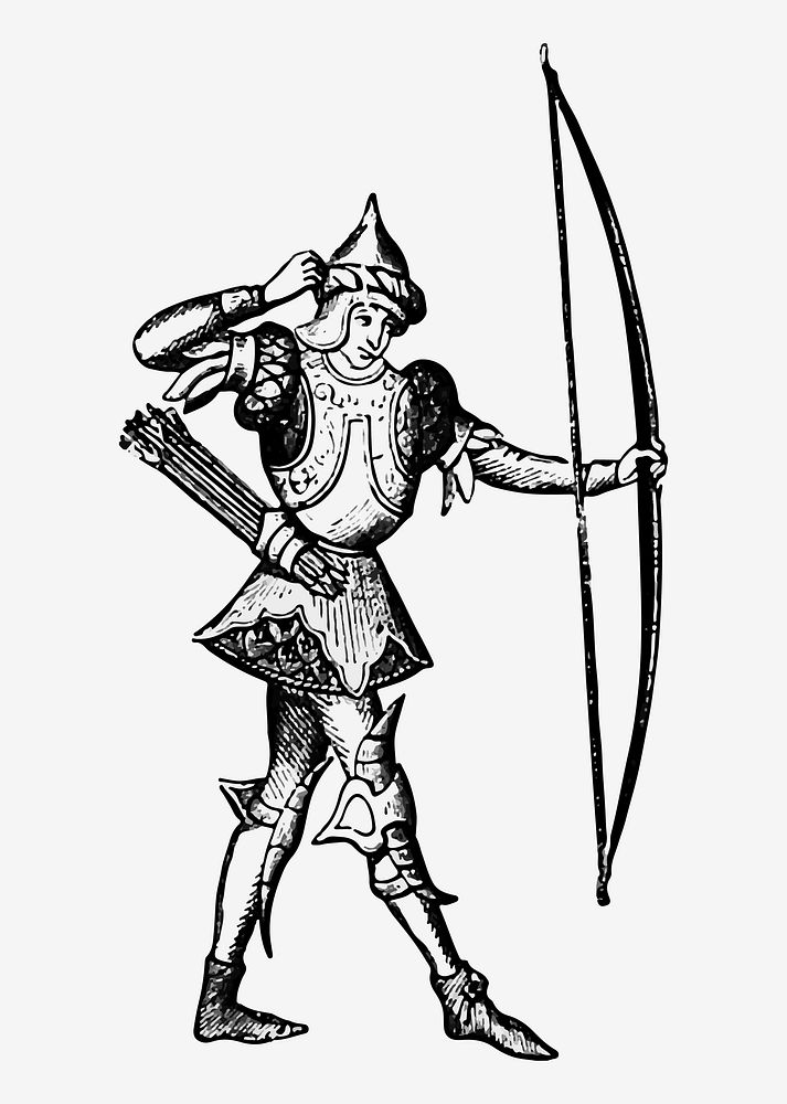 Prince's archer illustration vector