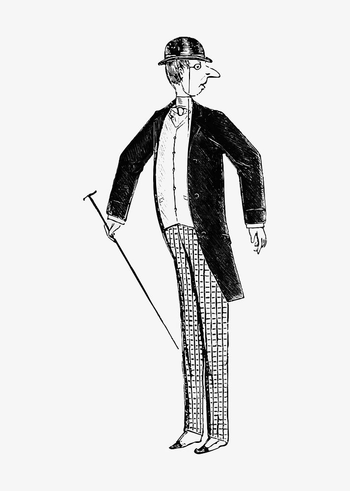 Gentleman clothing illustration vector