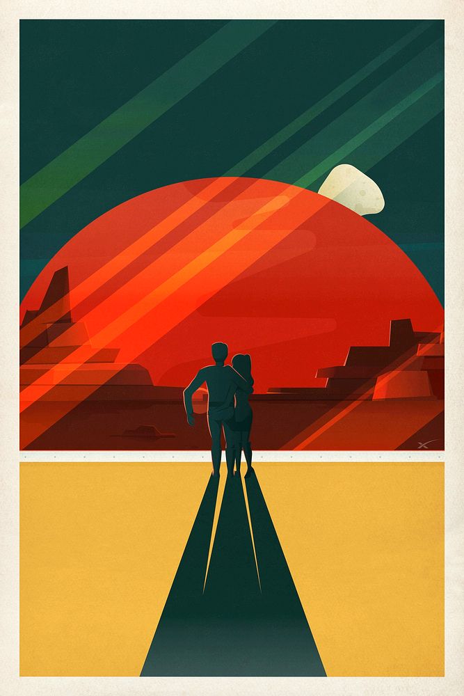 Space Travel Poster (2015). Original from Official SpaceX Photos. Digitally enhanced by rawpixel.