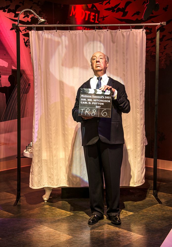 Likeness of director Alfred Hitchcock at Madame Tussaud's Wax Museum in the Hollywood section of Los Angeles, California.…