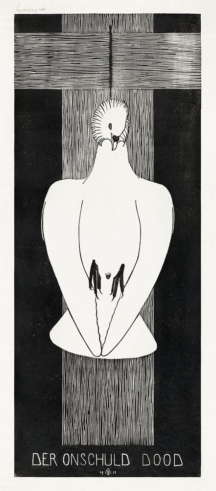 Death of innocence (Der onschuld dood) (1913) print in high resolution by Samuel Jessurun de Mesquita. Original from The…