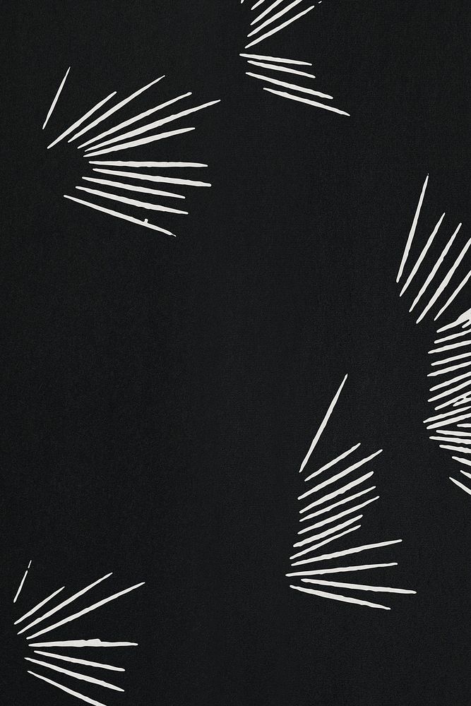 Vintage white mark pattern black background vector, remix from artworks by Samuel Jessurun de Mesquita