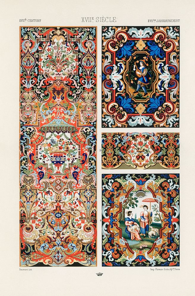 17th Century pattern. Digitally enhanced | Free Photo Illustration ...
