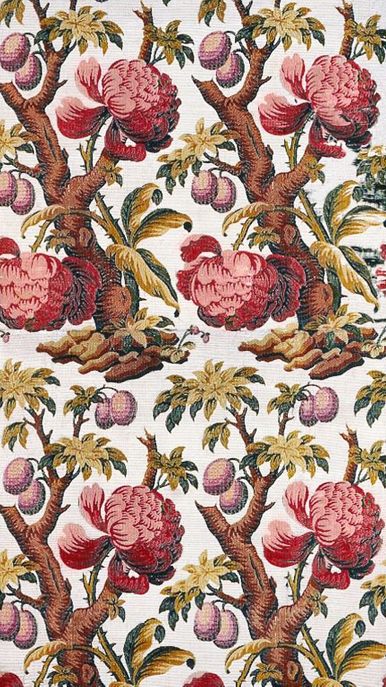Floral silk (ca. 1732&ndash;1733) pattern in high resolution. Original from The Art Institute of Chicago. Digitally enhanced…