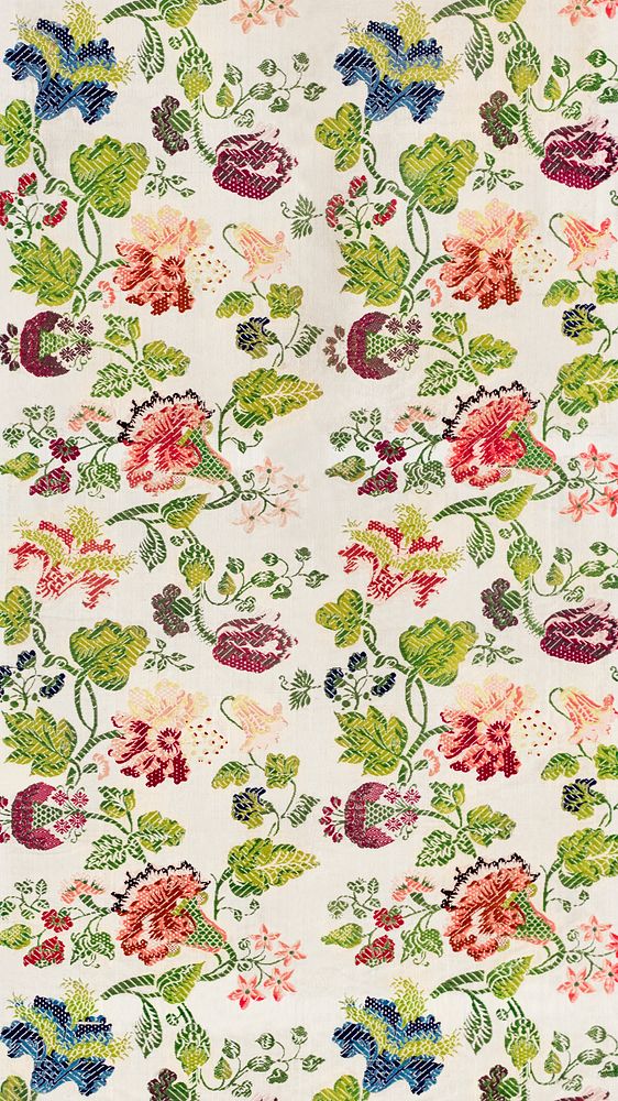 Italian floral pattern in high resolution. Original from the 18th century. The Cleveland Museum of Art. Digitally enhanced…