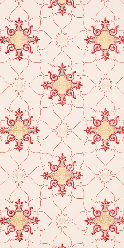 Vintage wallpaper in high resolution (ca. 1905&ndash;1915). Original from The Smithsonian. Digitally enhanced by rawpixel.