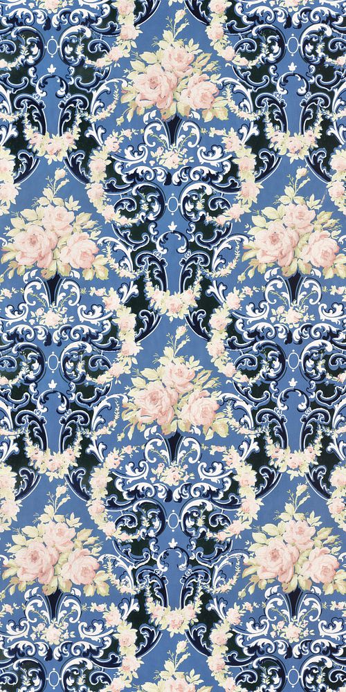Floral bouquets and swags (ca. 1905&ndash;1915) pattern in high resolution. Original from The Smithsonian. Digitally…