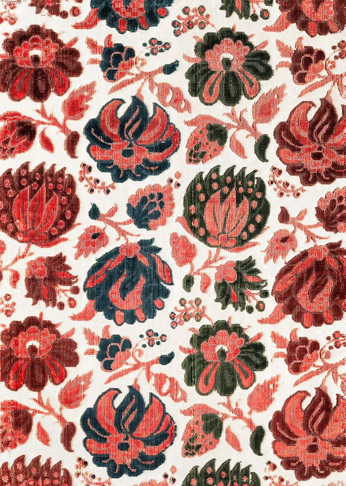 Italian floral pattern in high resolution from 17th century. Original from The Cleveland Museum of Art. Digitally enhanced…