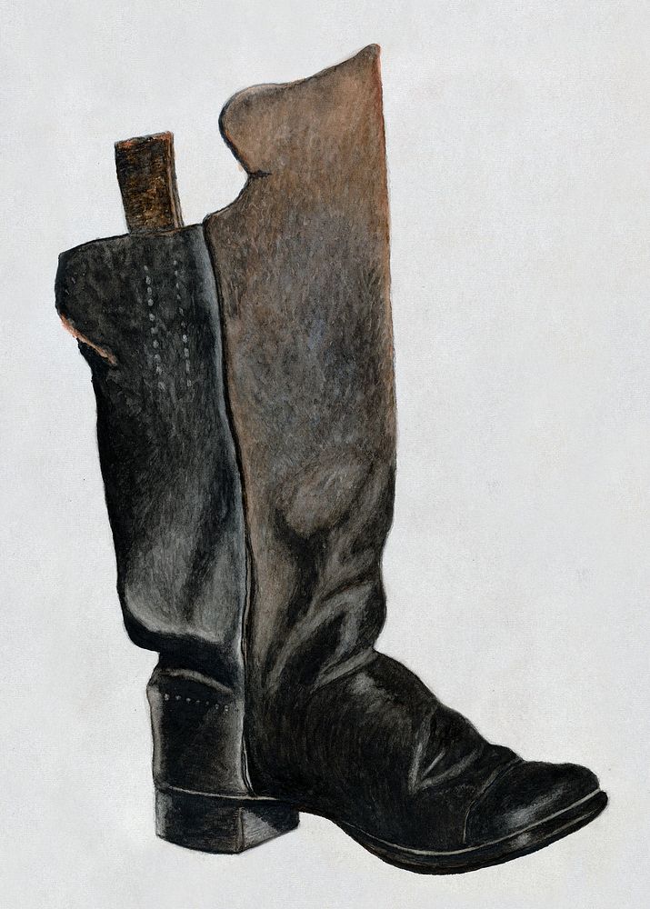 Child's Boot (ca. 1937) by Earl Butlin. Original from The National Gallery of Art. Digitally enhanced by rawpixel.