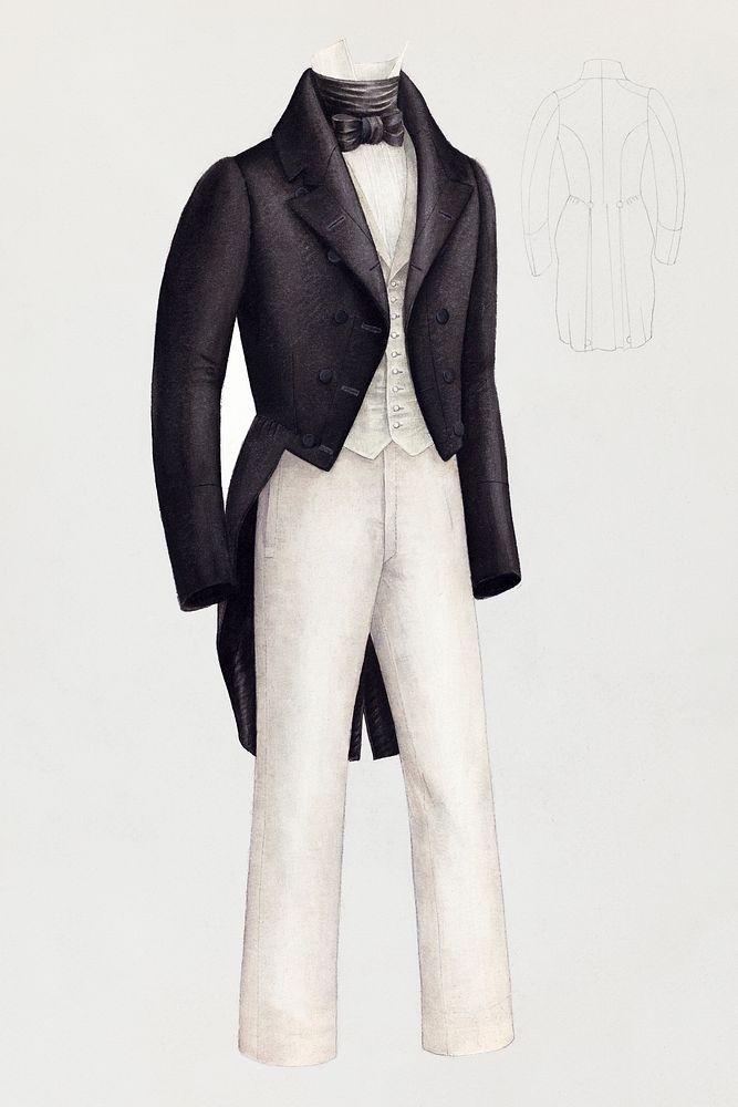 Boy's Coat and Trousers (ca. 1940) by Henry De Wolfe. Original from The National Gallery of Art. Digitally enhanced by…
