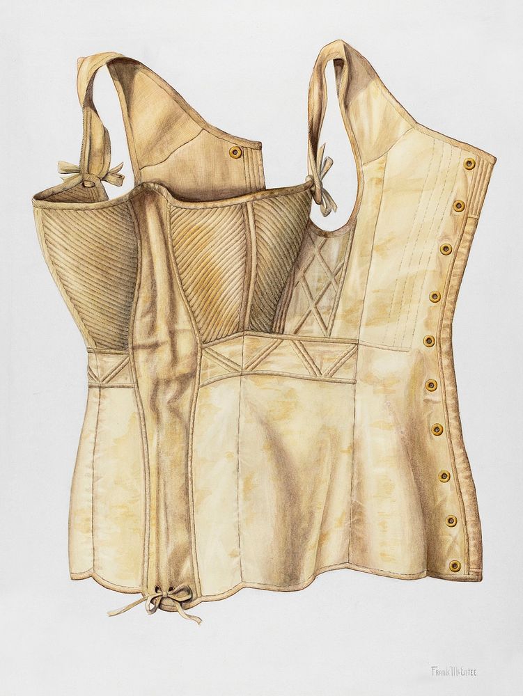 Corset (ca. 1937) by Frank McEntee. Original from The National Gallery of Art. Digitally enhanced by rawpixel.