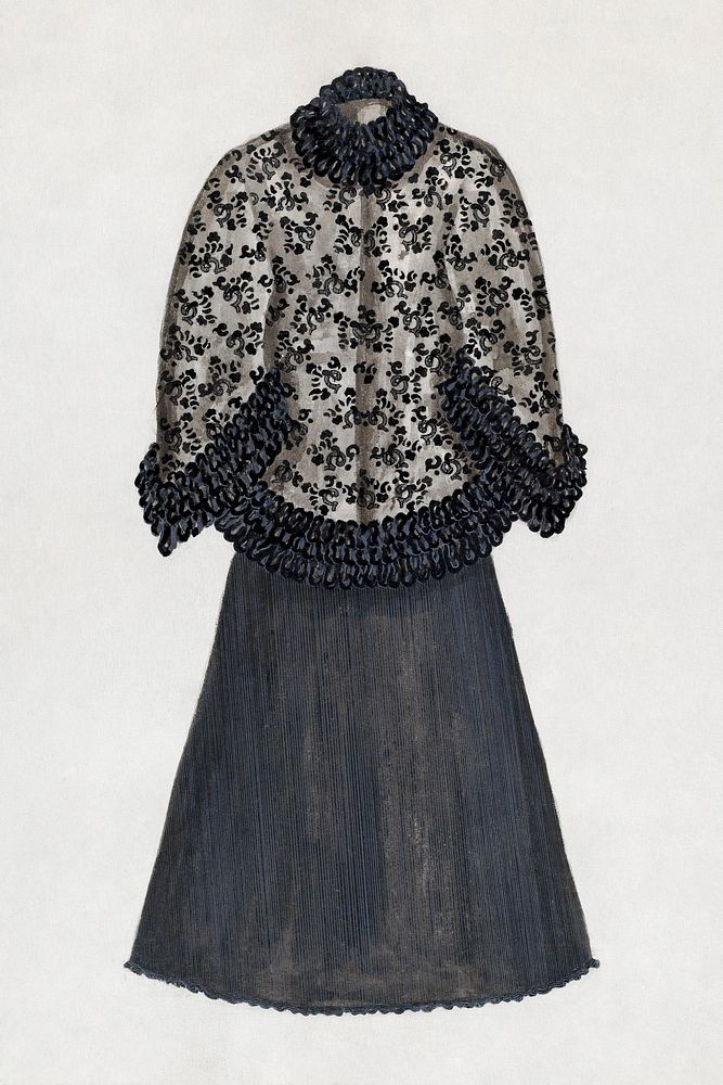 Dress (c. 1936) by Evelyn Bailey. Original from The National Gallery of Art. Digitally enhanced by rawpixel.