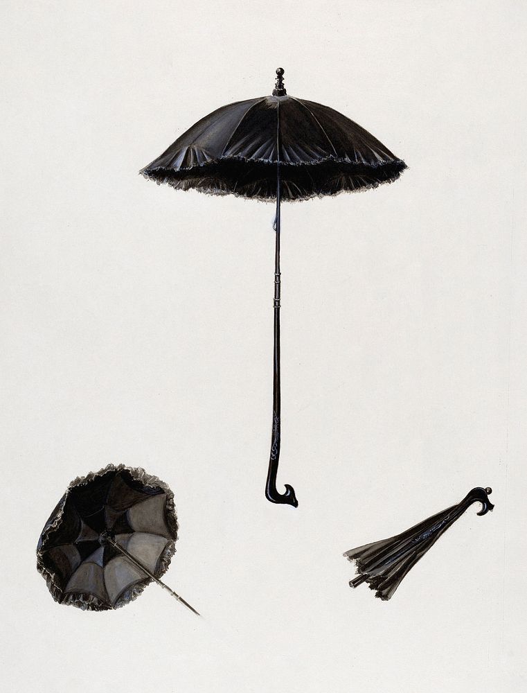 Parasol (c. 1938) by Marie Alain. Original from The National Gallery of Art. Digitally enhanced by rawpixel.