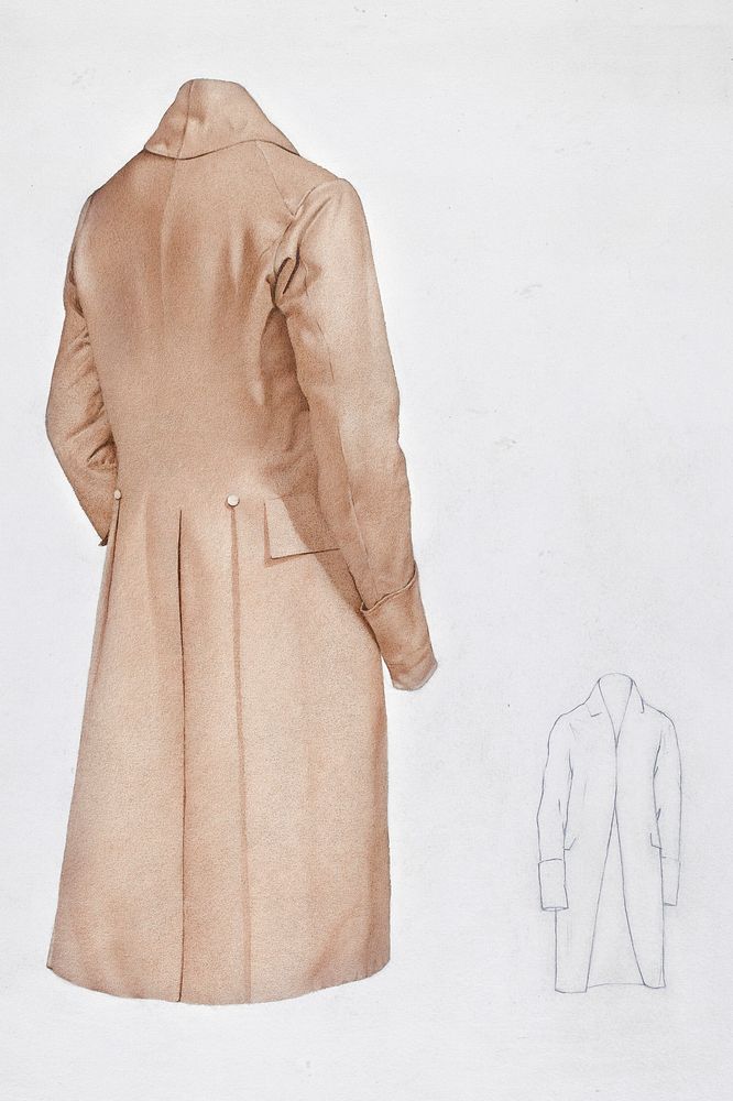 Shaker Man's Coat (c. 1936) by Joseph Goldberg. Original from The National Gallery of Art. Digitally enhanced by rawpixel.