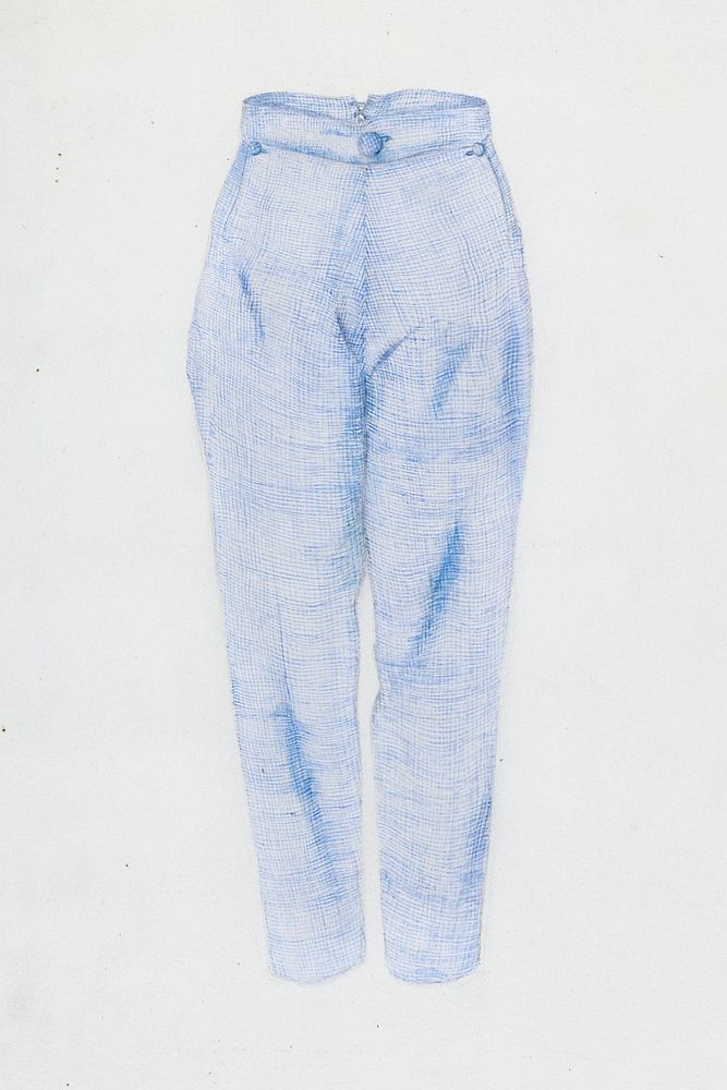 Shaker Man's Trousers (c. 1936) by Alice Stearns. Original from The National Gallery of Art. Digitally enhanced by rawpixel.