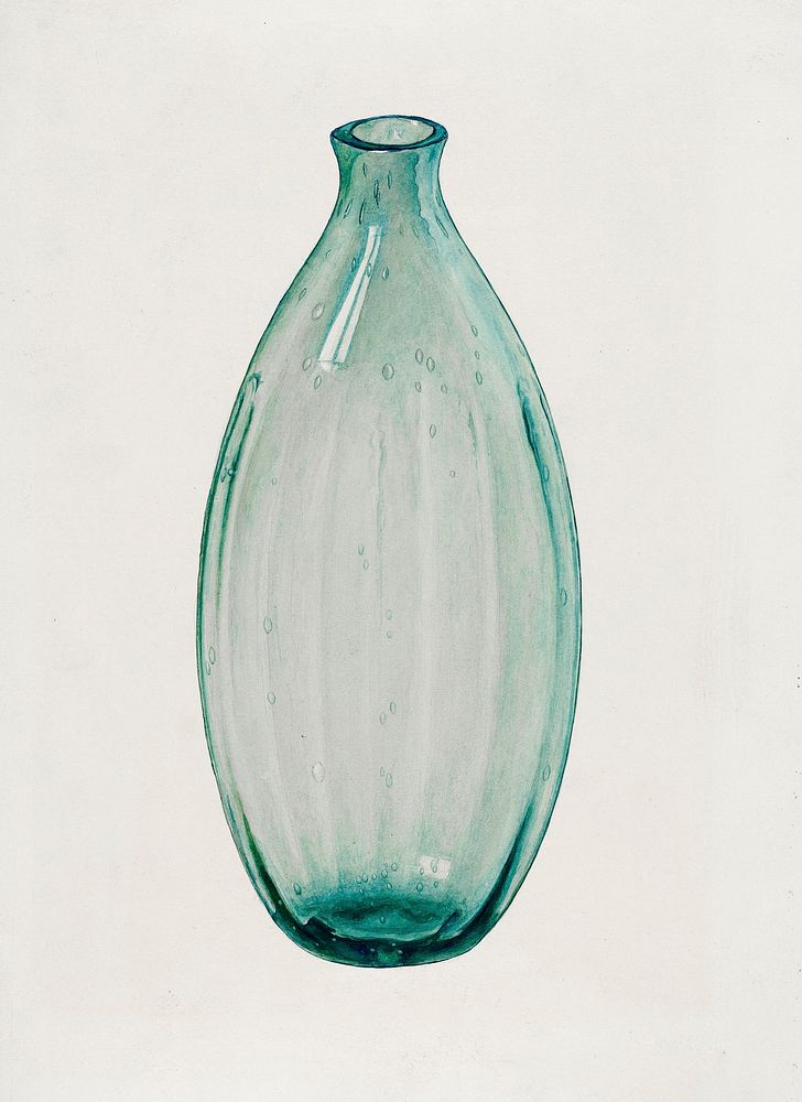Bottle (1935&ndash;1942) by Paul Ward. Original from The National Galley of Art. Digitally enhanced by rawpixel.