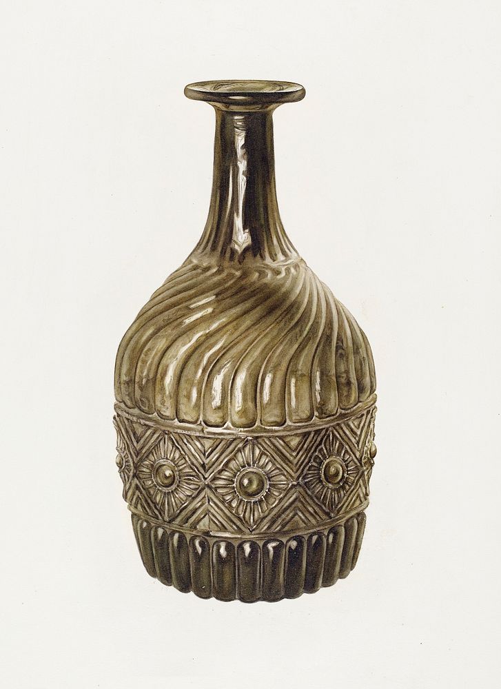 Bottle (1935&ndash;1942) by Van Silvay. Original from The National Galley of Art. Digitally enhanced by rawpixel.