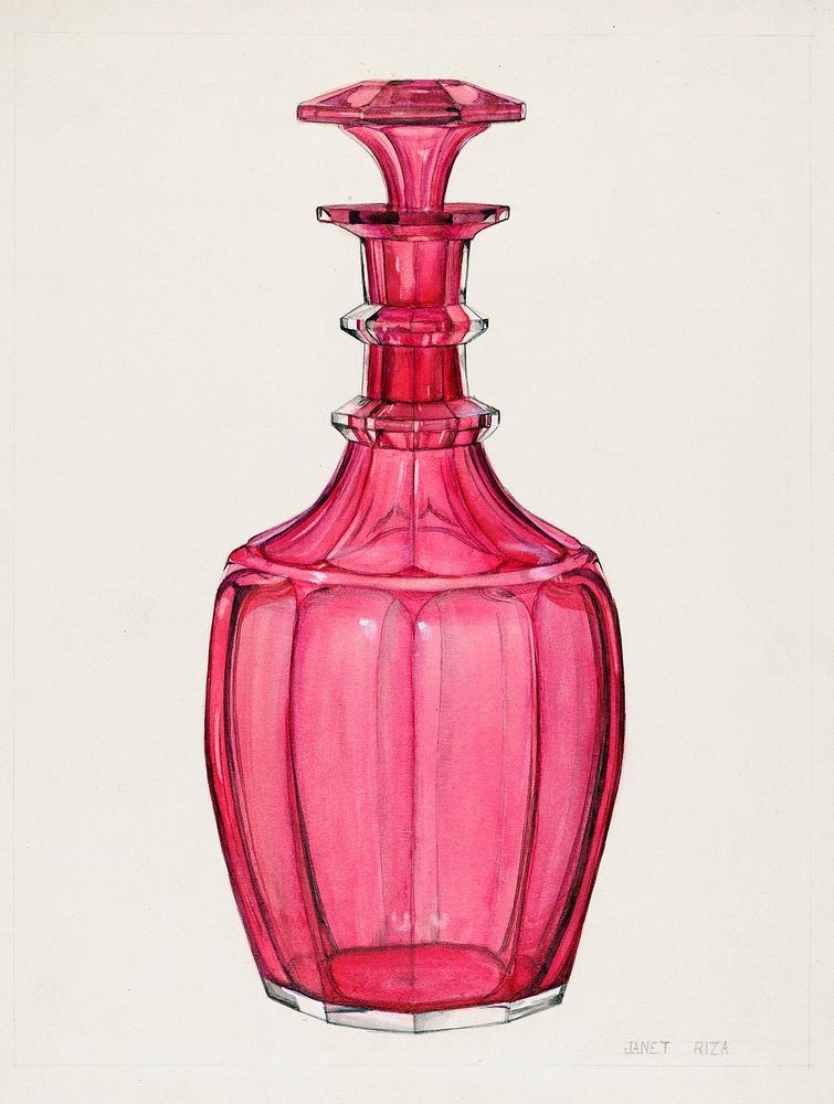Carafe (ca. 1937) by Janet Riza. Original from The National Gallery of Art. Digitally enhanced by rawpixel.