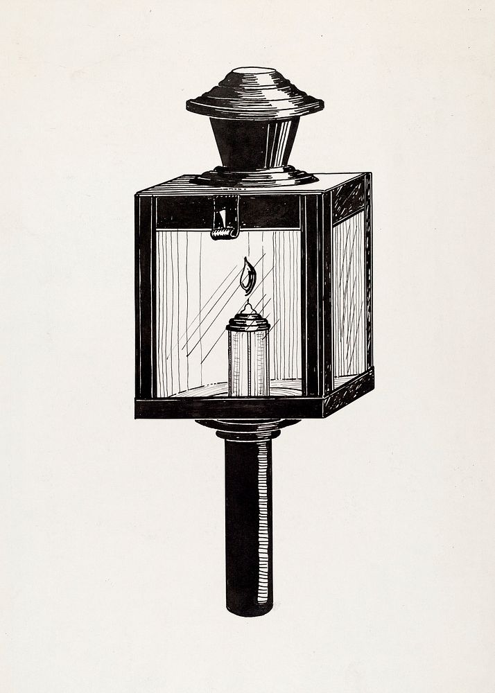 Concord Stage Lamp (1936) by Florence Huston. Original from The National Gallery of Art. Digitally enhanced by rawpixel.