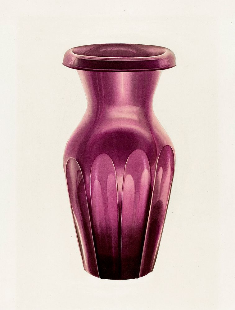 Vase (1935&ndash;1942) by Isidore Steinberg. Original from The National Gallery of Art. Digitally enhanced by rawpixel.