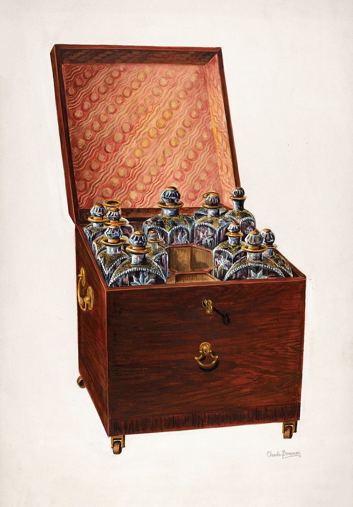Wine Chest (c. 1937) by Charles Bowman. Original from The National Gallery of Art. Digitally enhanced by rawpixel.