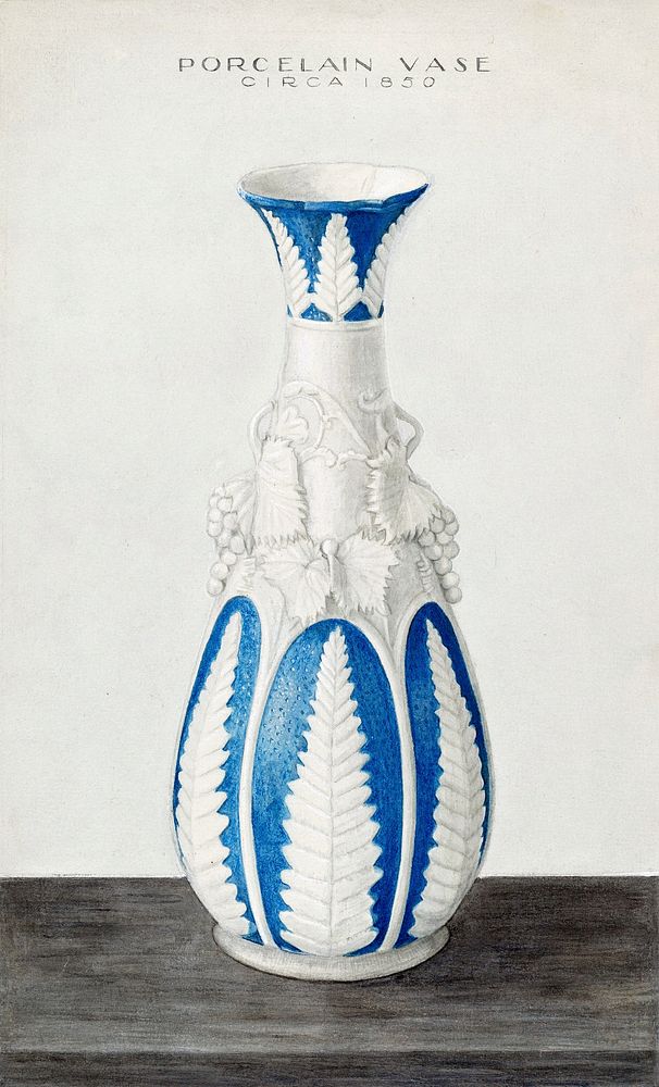 Vase (ca.1938) by Cleo Lovett. Original from The National Gallery of Art. Digitally enhanced by rawpixel.
