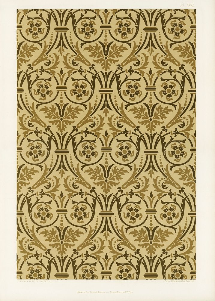 Renaissance pattern. Digitally enhanced from our own original first edition of The Practical Decorator and Ornamentist…