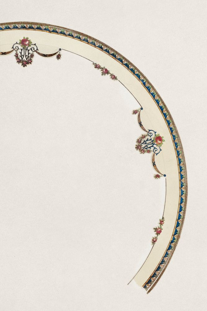 Design for a Plate (1880-1910) painting in high resolution by Noritake Factory. Original from The Smithsonian Institution.…