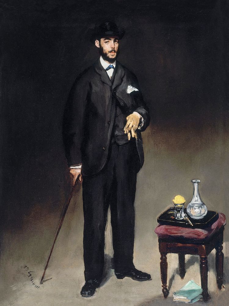 Portrait de theodore duret (1868) painting in high resolution by Edouard Manet. Original from The Public Institution Paris…