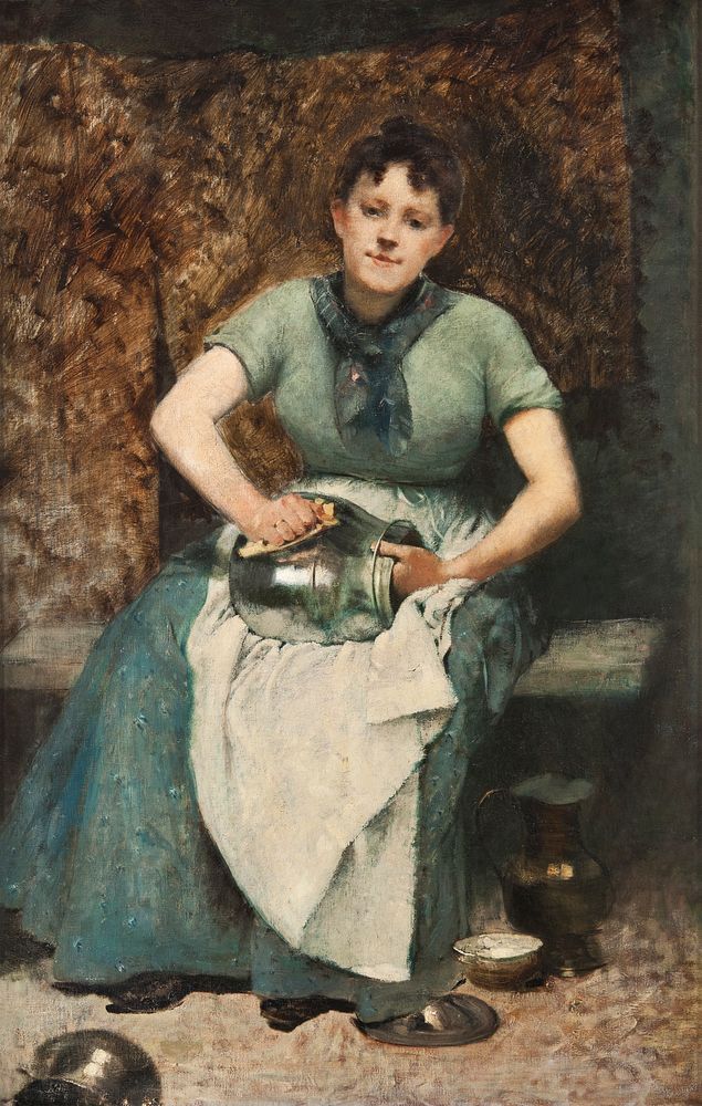 The Servant during 19th century painting in high resolution by Edouard Manet. Original from The National Museum of Sweden.…