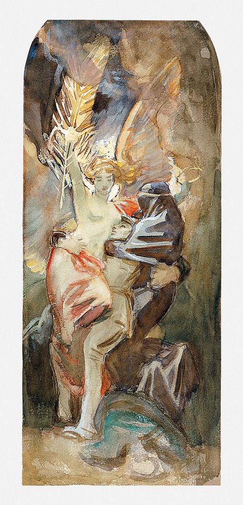 Study for "Death and Victory" (ca. 1921&ndash;1922) by John Singer Sargent. Original from The MET Museum. Digitally enhanced…