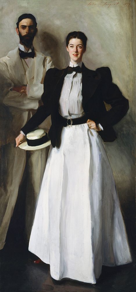 Mr. and Mrs. I. N. Phelps Stokes (1897) by John Singer Sargent. Original from The MET Museum. Digitally enhanced by rawpixel.