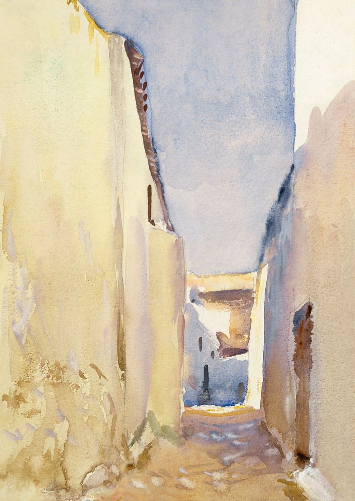 Tangier (1895) by John Singer Sargent. Original from The MET Museum. Digitally enhanced by rawpixel.