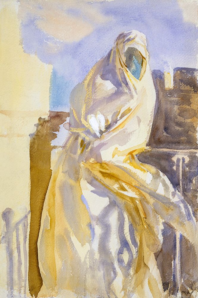 Arab Woman (ca. 1905&ndash;1906) by John Singer Sargent. Original from The MET Museum. Digitally enhanced by rawpixel.