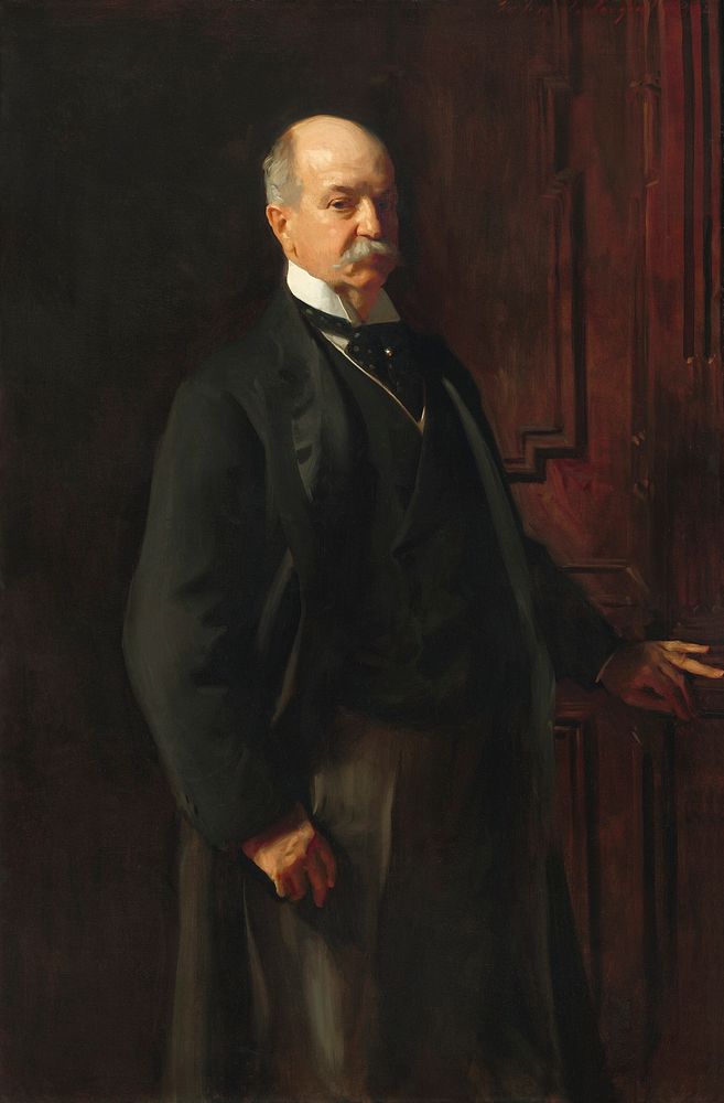 Peter A. B. Widener (1902) by John Singer Sargent. Original from The National Gallery of Art. Digitally enhanced by rawpixel.