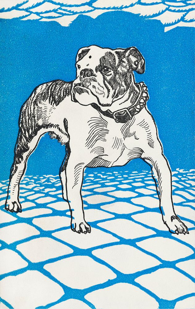 Bulldog (1912) print in high resolution by Moriz Jung. Original from the MET Museum. Digitally enhanced by rawpixel.