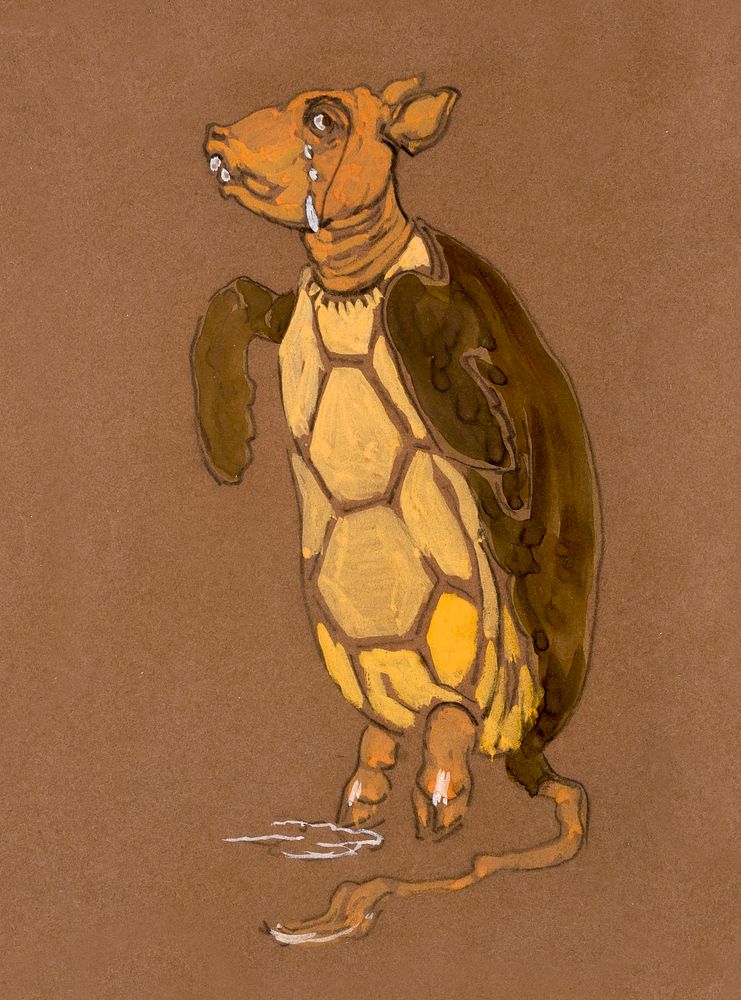 Mock Turtle (1915) Costume Design for Alice in Wonderland in high resolution by William Penhallow Henderson. Original from…
