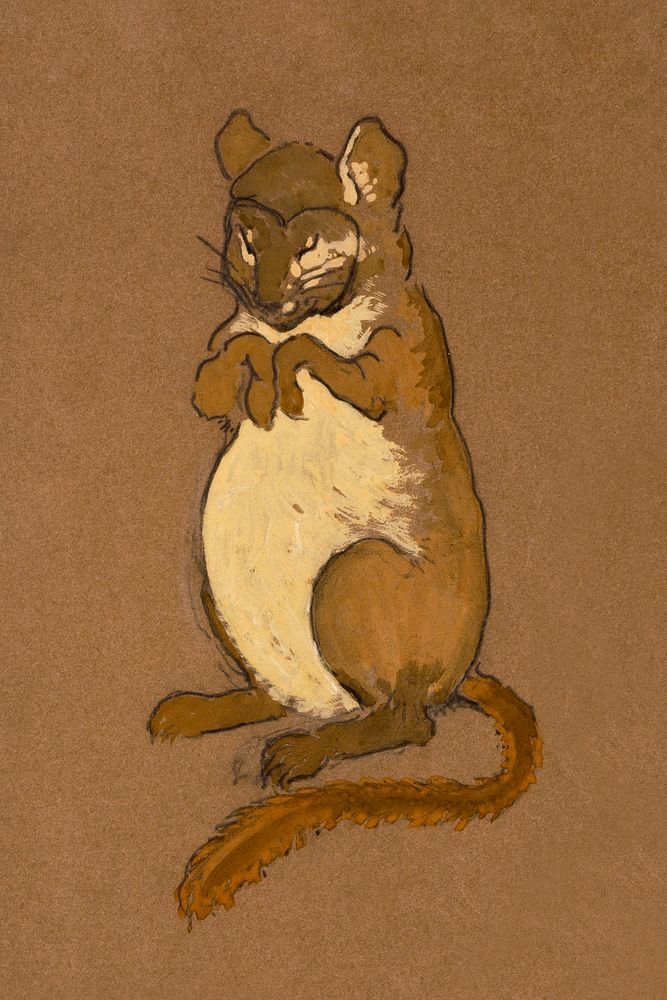 Dormouse (1915) Costume Design for Alice in Wonderland in high resolution by William Penhallow Henderson. Original from The…