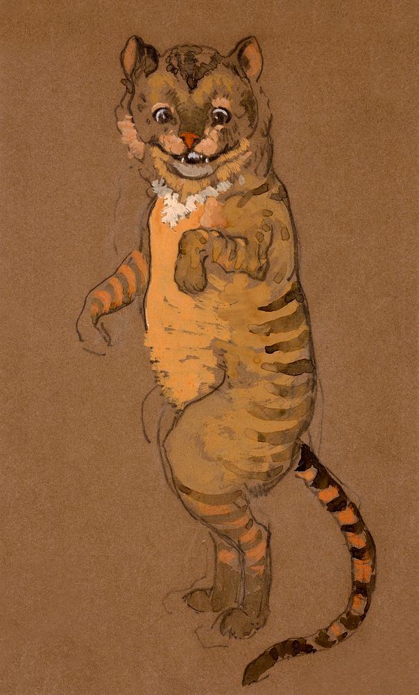 Cheshire Cat (1915) Costume Design for Alice in Wonderland in high resolution by William Penhallow Henderson. Original from…