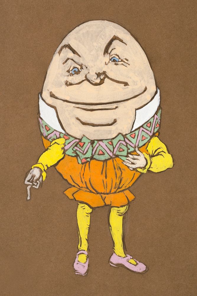 Humpty Dumpty (1915) Costume Design for Alice in Wonderland in high resolution by William Penhallow Henderson. Original from…