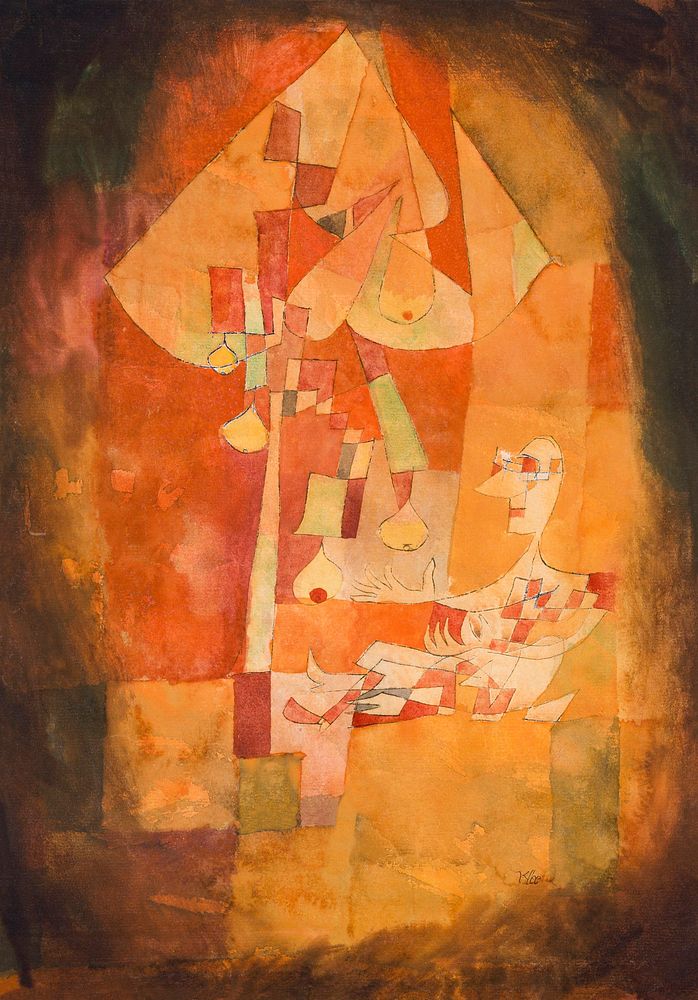 The Man Under the Pear Tree (1921) by Paul Klee. Original from The MET Museum. Digitally enhanced by rawpixel.