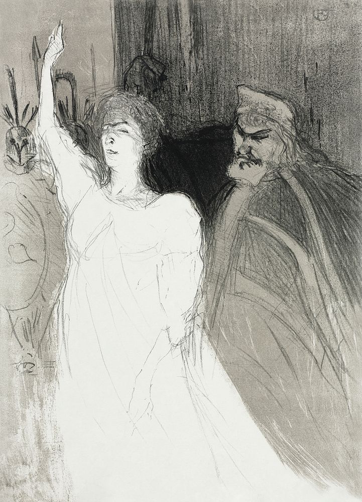 A Princely Idyl, Clara Ward (1894) print in high resolution by Henri de Toulouse&ndash;Lautrec. Original from The Cleveland…