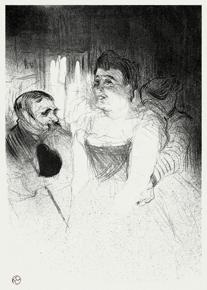 Judic in the Loge (1894) print in high resolution by Henri de Toulouse&ndash;Lautrec. Original from The Cleveland Museum of…