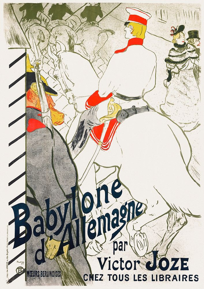 Babylone d&rsquo;Allemagne (1894) print by Henri de Toulouse&ndash;Lautrec. Original from The Art Institute of Chicago.…