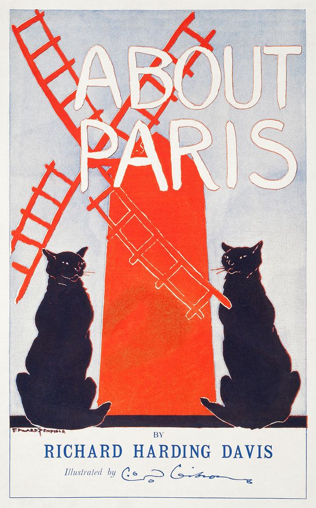 About Paris (1895) print in high resolution by Edward Penfield. Original from Library of Congress. Digitally enhanced by…